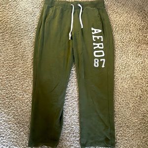 Green sweat pants